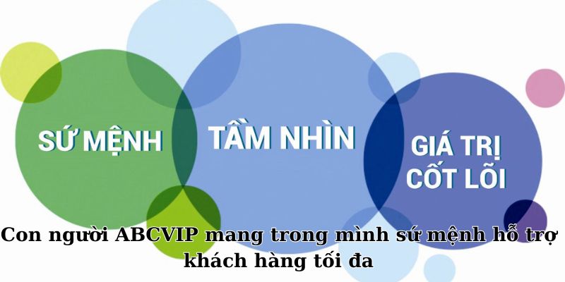 Con người ABCVIP mang trong mình sứ mệnh hỗ trợ khách hàng tối đa